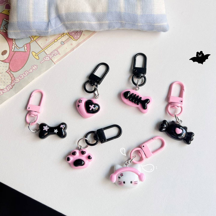 Y2K%20Aesthetic%20Keyring%20Sweet%20Cute%20Heart%20Keychain%20Cartoon%20Cat%20Fish%20Key%20Chain%20For%20Girls%20Shcool%20Bag%20Pendant%20Accessories%20Huiye%20-%20Image%202