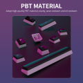 AJAZZ PBT Pudding Keycap 108 Keys PBT Keycap Set with Frosted Hand Feel for Mechanical Keyboard White(Only Keycaps).