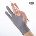 1pc Black 2 Fingers Anti-fouling Gloves Anti Touch Hand Drawing Writing Glove Fullhouse. 