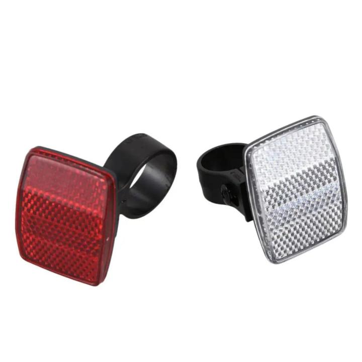 piece Cycle Bicycle Bike Light Reflector Rear Front For Handlebar  Saddle Bar