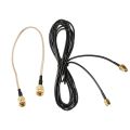 TWEXQNY 12 inch RP-SMA Female to RP SMA Female Plug RF Pigtail Cable RG316 & 3Meter Fi extension cable RP SMA antenna connectors. 
