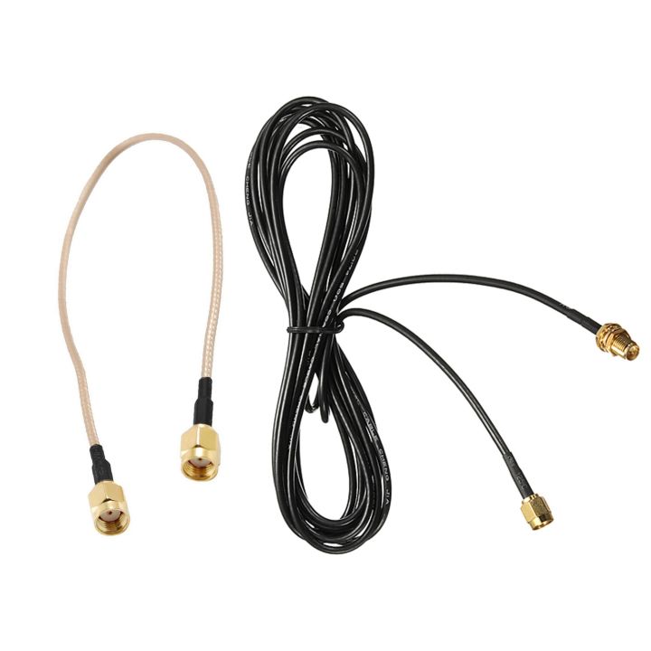 TWEXQNY 12 inch RP-SMA Female to RP SMA Female Plug RF Pigtail Cable RG316 & 3Meter Fi extension cable RP SMA antenna connectors