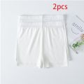 2pcs/lot Children Girls Underwear Kids Briefs Child Modert Ice Panties Solid color Flash-proof Shorts.