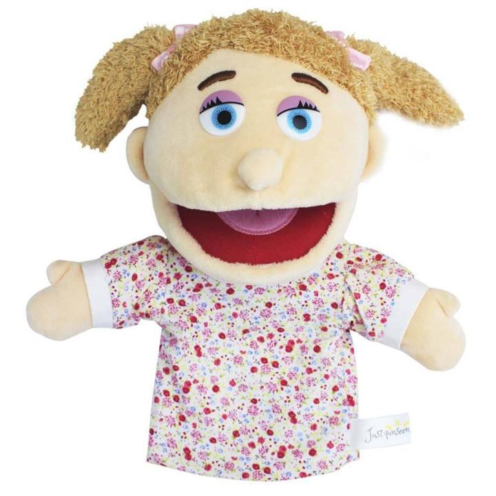 HOTOMI Cartoon Kids Educational Playhouse Grandpa Grandma Hand Puppet Baby Talking Father Mother Half Body Family Puppet Hand Doll Puppet Plush Toy Stuffed Toys Hand Puppet Plush Doll