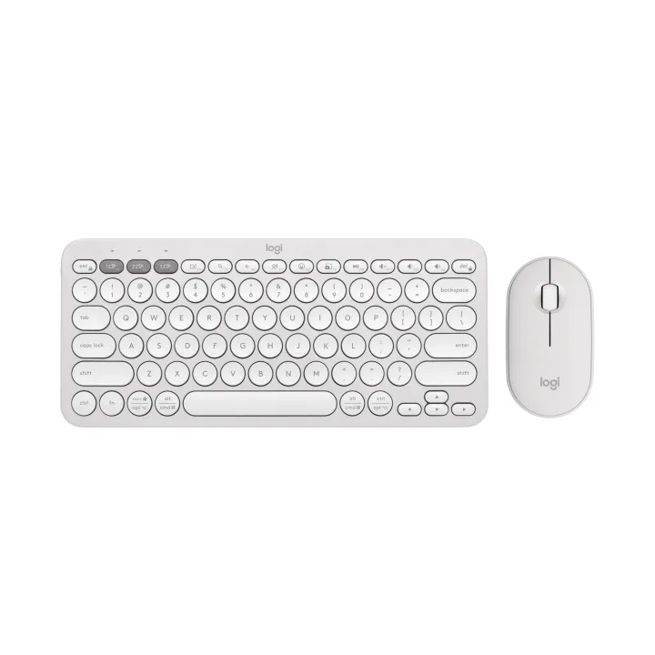 Logitech Pebble 2 Combo, Wireless Keyboard and Mouse, Quiet and Portable, Customisable, Logi Bolt, Bluetooth, Easy-Switch for Windows, macOS, iPadOS, Chrome