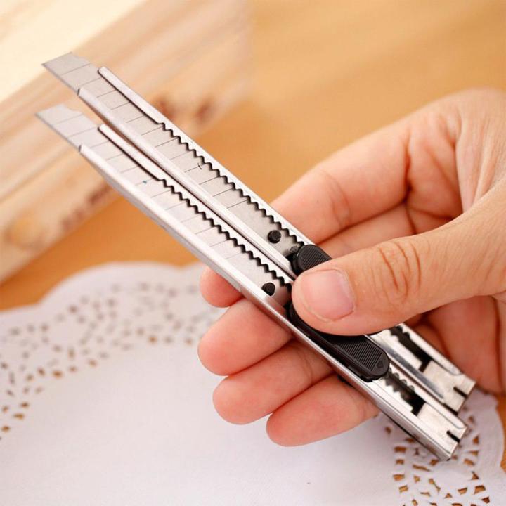 Blade Cutter Knife Snap Off Stainless Case