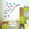 12 Pcs 3D Double Wings Butterfly Wall Stickers. 