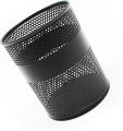 "Black Metal Mesh Round Pen & Pencil Holder - Multifunctional Desk Organizer, Durable, Fireproof, High-Temperature Resistant, Coated Finish, 9.5 x 8.5 cm, Perfect for Office & Student Desks, 1 Piece". 