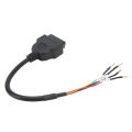OBD2 Female Connector Cable, 5 Pinout Diagnostic Extension Pigtail Cord Durable for Car. 