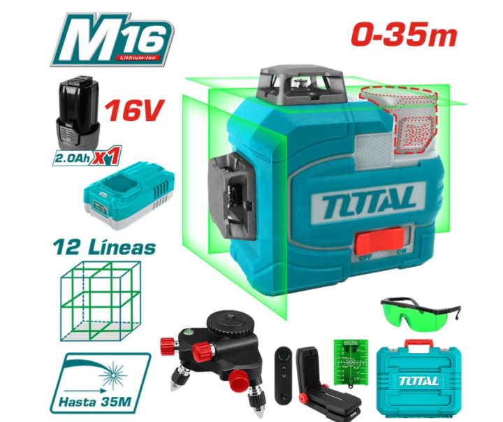 Cordless 3D laser liner (35M) Total-TLL301201