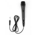 Microphone For Speaker Vocal Microphone For Karaoke With On/Off Switch Includes 14.8ft XLR To 1/4'' Connection Black.