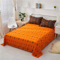 (sheet+pillowcase)3pcs set Bed Sheet with pillowcase Double/King Size Bed Sheet Solid Color Flat Sheet Sets. 
