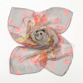 Spring and Summer Georgette Plum Blossom High Quality Hangzhou Silk Scarf New Xqiao Qi Sun Protection Neck Protection Decorative Scarf for Women.