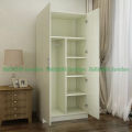 Two Door Almirah White, Clothes Storage Shelve Wadroobe And Borkha or Coat Hanger Space  for your Long Clothes  2 part Almari  72/28''. 