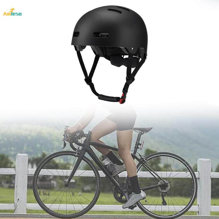 Adult%20Bike%20Helmets%20Sports%20Helmets%20Adjustable%20Size%20Outdoor%20Black%20-%20Image%204