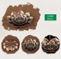 【Daily Necessities For Anyone Store】Zinc Alloy Incense Burner Buddha Incense Lotus Flower Sandalwood Censer For Home Office Tea House Use Decor. 
