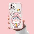 Casing For Realme C53 C55 C35 C33 C30 C11 2021 C20 C12 C15 C21Y C25Y C21 cover Angel Eyes Crystal Cartoon Doraemon Soft Clear Case Lens Protection Transparent Shockproof Square TPU Silicone Full Protection Cute. 