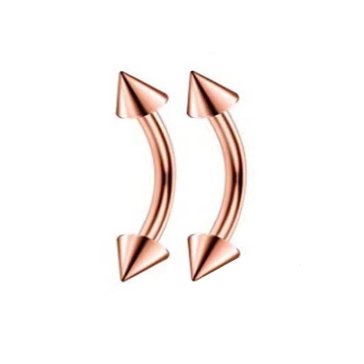 2pcs%20Stainless%20Steel%20Colorful%20Curved%20Barbell%20Double%20Spike%20Ball%20End%20Eyebrow%20Piercing%20Nose%20Rings%20Banana%20Barbell%20Piercing%20Jewelry%20-%20Image%205