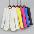 2022 Korean Blazer Suit Jacket Women Autumn Spring New Long Sleeve Notched Collar Work Blazers Suit 3XL 4XL 5XL R654.