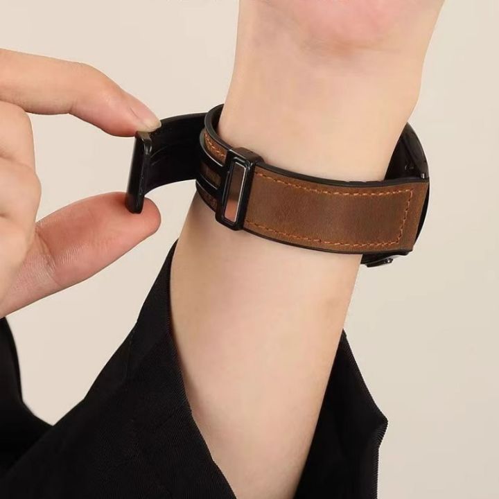 22mm%20magnetic%20leather%20watch%20strap,%20compatible%20with%20Huawei/Xiaomi/Samsung,%20Galaxy%20Watch%203%2045/46mm,%20women's%20and%20men's%20watch%20straps%20-%20Image%206