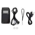 Mini MP3 playback FM MW SW full band radio black radio, recorder. 