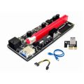 PCI-E Riser 009S 1X 16x Extender PCI E USB Riser 009S Dual 6Pin Adapter Card SATA 15pin for BTC Miner r USB 3.0 Graphics Card. 