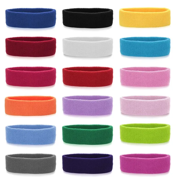 5210A%20Women/Men%20Tennis,%20Basketball%20For%20Yoga,%20Gym,%20Workout%20Running%20Terry%20Cloth%20Sports%20Headbands%20Athletic%20Sweat%20Bands%20Elastic%20Hair%20Bands%20Cotton%20Sweatband%20-%20Image%209