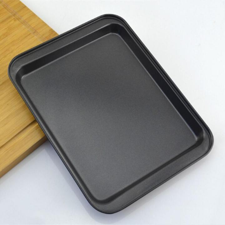 10inch Rectangular Non-Stick Bread Cake Baking Tray Baking Tray Oven Rectangular Black Baking Tray Diy Baking Kitchen Tool 1PC