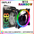 INPLAY M10 RAINBOW COOLING FAN FOR PC/COMPUTER/DESKTOP ACCESSORIES. 