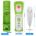 Game Control i Nunchaku Controller 1 Pair Wi Controller Set Motion Plus Remote Control Wii Remote Control Gamepad for Nintendo Wii.