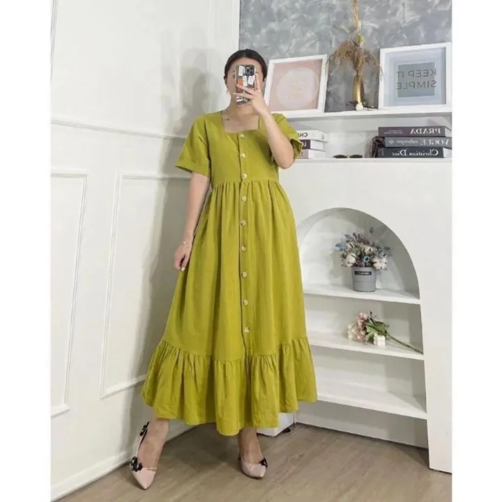 Ladies%20Cotton%20Soft%20Maxi%20Dress%20%E2%80%93%20Comfortable%20Buttoned%20Style%20for%20Women%20-%20Image%208