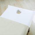 3x Cotton Spa Massage Table Cover Beauty Slaon Bed Face Hole Towel White. 