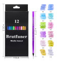12 Color Metallic Colored Pencils Drawing Sketching Set Coloring Colour Pencils.