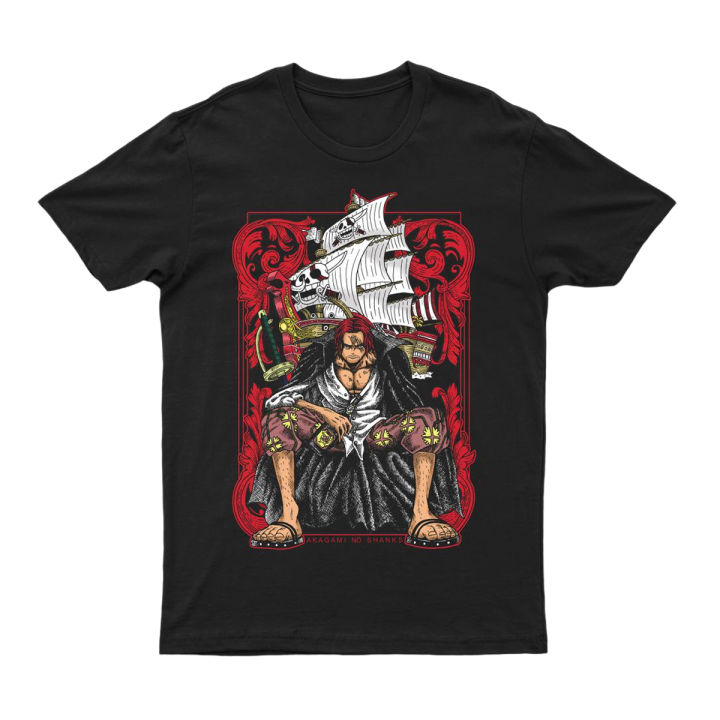One Piece Shanks T-Shirt by Glyphs BD - Showcase Your Love for Anime with this Unique Tee
