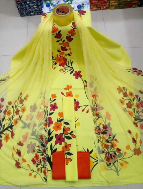 Light%20Bangi%20Color%20Unstitched%20Screen%20Print%20Three-Piece%20Dress%20for%20Women%20and%20Girls%20-%20Image%203