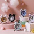 Mini Alarm Clock Electronic Round Number Double Bell Desk Table Digital Quartz Clock Home Decoration Retro Portable Cute Durable. 