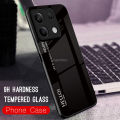 For Xiaomi Redmi Note 13 5G Case Gradient Phone Back Hard Glass Cover.