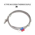 K Type Thermocouple Sensor 2M Cablese Length K Type Thermistor Probe K Type Temperature Controller Thermocouple. 