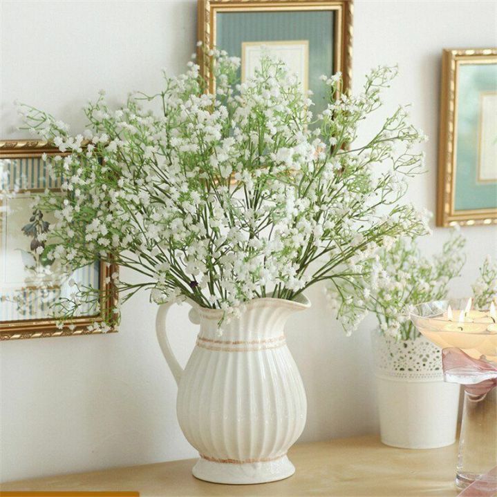 1/5/10Pcs 40cm Artificial Flowers Gypsophila Silk Flower BouquetHome