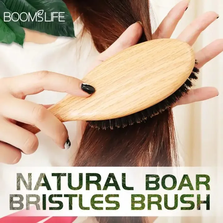 BOOMSLIFE%20Boar%20Bristle%20Hair%20Brush%20Women%20Combs%20for%20Hair%20Wood%20HairBrush%20Detangle%20Straightener%20Brush%20Hair%20Comb%20Barber%20Accessories%20-%20Image%204