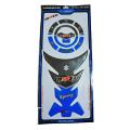 Gixxer bike tank pad protector sticker for motorcycle. Blue. 