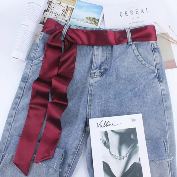 Girl%20Wide%20Waist%20Fabric%20Belt%20Women%20Ladies%20Silk%20Scarf%20Solid%20Ribbon%20Knot%20Rope%20Dress%20Stylish%20Gift%20GJCUTE%20-%20Image%206