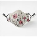 Gaming with Adjustable Ear Loop and Digital Print Face mask Graphics Print Anime mask and flower stylish fashion mask. 