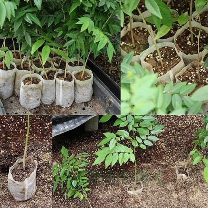 100PCS%20Seedling%20Plants%20Nursery%20Bags%20Fabric%20Eco-friendly%20Growing%20Planting%20Bags%20-%20Image%203