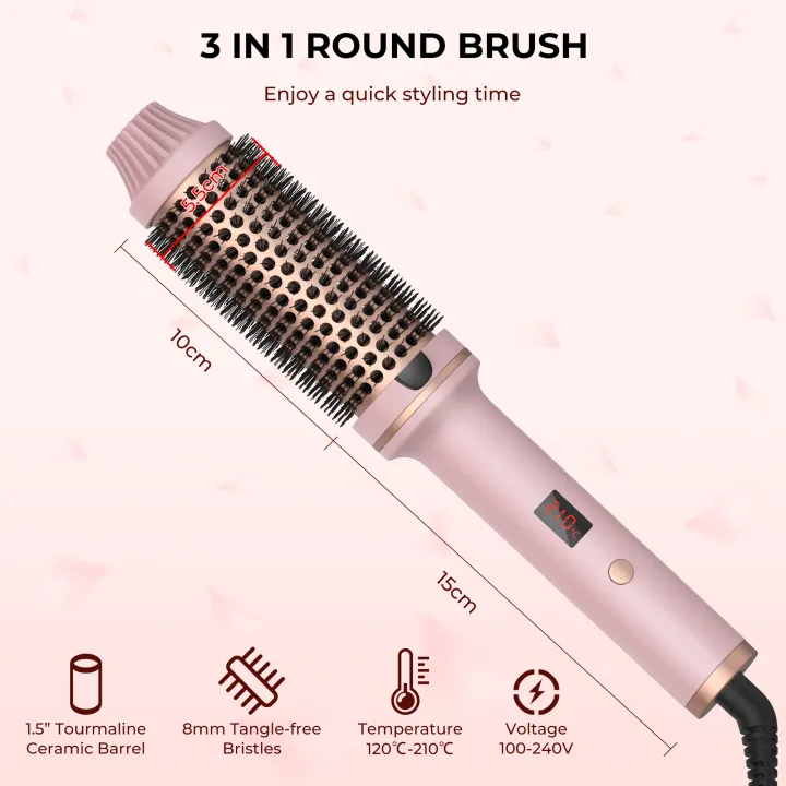 32mm%20Thermal%20Brush%20Heated%20Curling%20Iron%20Brush%201.25inch%20Round%20Brush%20Ceramic%20Hair%20Curler%20Volumizing%20Brush%20LCD%20Display%20Curling%20Comb%20-%20Image%205