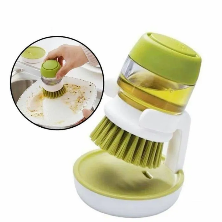 Dish%20Washing%20Soap%20Dispensing%20Brush%20and%20Storage%20-%20Olive%20-%20Image%202