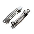 100 Pcs 50mm Metal French Barrettes Hair Clips Bows - Silver. 