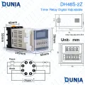 DH48S-2Z Digital Display Time Delay SPDT Timer Relay Cycle Control Device With Socket Base. 