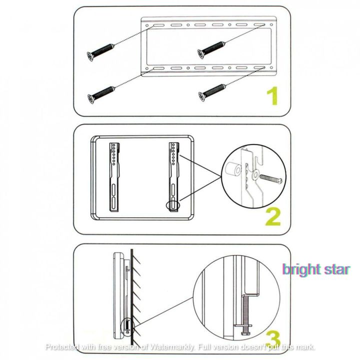 Universal%2014-%2042%20Inch%20Adjustable%20TV%20Wall%20Mount%20Bracket%20Stand%20Flat%20Panel%20TV%20Frame%20-%20Black%20-%20Image%206