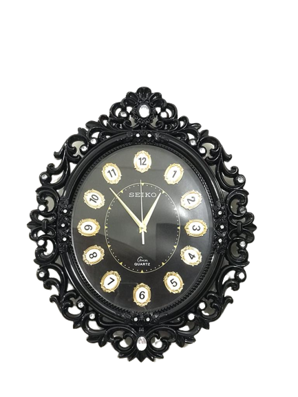 Vintage%20Fiber%20Made%20Seiko%20Decorative%20Wall%20Clock%20With%20Stone%20Design%20-%2055cm%20-%20Image%203